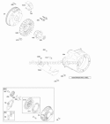 Blower HousingShrouds Flywheel Rewind Starter Diagram and Parts List for 21S132-0036-F1  Briggs and Stratton Engine